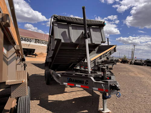Diamond C 2026 LPT208 81"X16' Telescopic Dump | Tandem Axle 8k 32" Sides With Board Brackets, Solar Charger