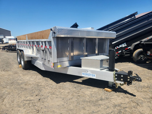 Nordtek 2025 82"X16' Scissor Dump Trailer | Tandem Axle 8k