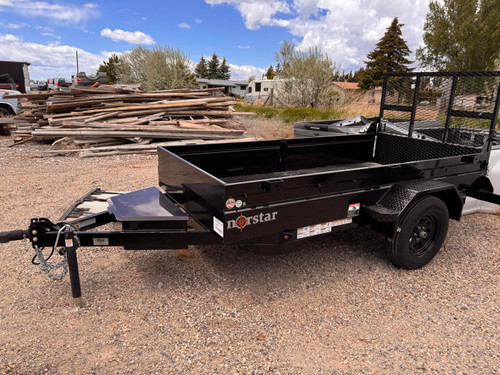 Norstar Trailers 2025 DUB 60"X10' Scissor Dump Trailer | Single Axle Axle 2.99K, 4' Tall Ramp Gate