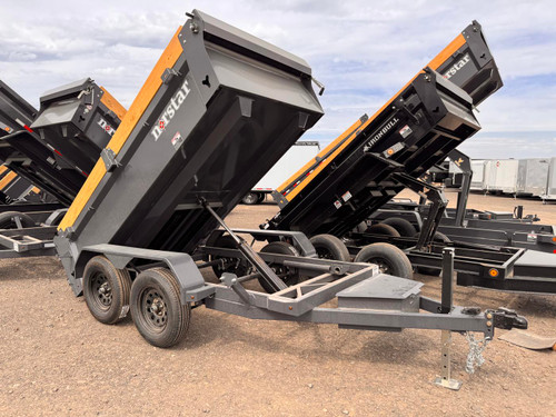 Iron Bull 2026 DCB 5'X10' Single Ram Dump Trailer | Tandem Axle 3.5k Power Up/Down, 20" Sides