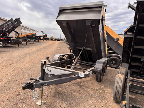 Iron Bull 2026 DCB 5'X10' Single Ram Dump Trailer | Tandem Axle 3.5k Power Up/Down, 20" Sides