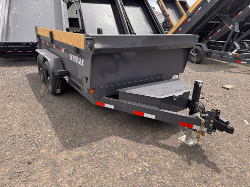 Iron Bull Trailers 2026 DCB 72"X12' Scissor Dump Trailer | Tandem Axle Axle 9.99K, Power Up Down, Slide In Ramps