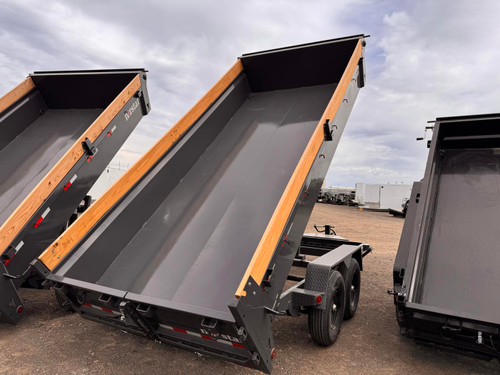Iron Bull 2026 DCB 83"X16' Scissor Dump Trailer | Tandem Axle 7k 20" Sides, Slide In Ramps
