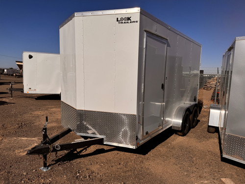 Look Trailers 2026 ST DLX 84"X14' N-Nose Cargo Trailer | Tandem Axle Axle 7K, 7' Tall, Rear Ramp Door