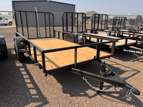 GR Trailers 2026 72"X12' Utility Trailer | Single Axle Axle 2.99K, Pipetop Rail, Spring Assisted Rear Rampgate