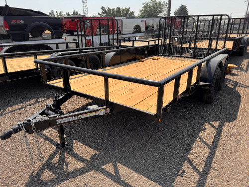 GR Trailers 2026 82"X12' Utility Trailer | Tandem Axle Axle, Pipetop Rail, Spring Assisted Rear Rampgate