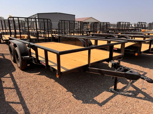 GR Trailers 2026 82"X12' Utility Trailer | Tandem Axle Axle, Pipetop Rail, Spring Assisted Rear Rampgate