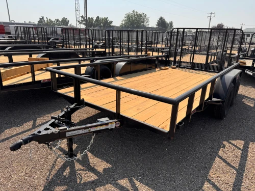 GR Trailers 2026 82"X12' Utility Trailer | Tandem Axle Axle, Pipetop Rail, Spring Assisted Rear Rampgate