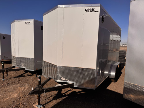 Look Trailers 2026 ST DLX 84"X14' V-Nose Cargo Trailer | 7K, 7' Tall, Rear Ramp Door