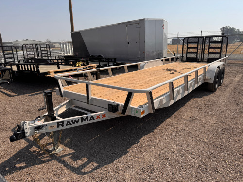 Raw Maxx Trailers 2026 UTX 83"X24' Utility Trailer | Tandem Axle Axle 10K, DOVETAIL, HD RAMP, SPARE TIRE MOUNT