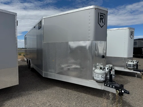 Rover Trailers 2026 All Sport 102"X30' Powersports Trailer | Tandem Axle 10K, AC/Heat, Rubber Floors, Kitchen/Bathroom, Torsion Axles