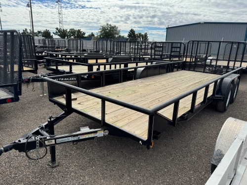 GR Trailers 2026 102"X20' Equipment Trailer | Tandem Axle 14K, OVER AXLE, RAMPS, TOOLBOX