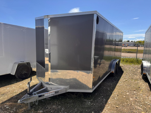 Alcom Trailers 2023 STEALTH 90"X20' V-Nose Cargo Trailer | Tandem Axle Axle 7K, 7' Tall, 12" Extended Tongue, White Wall & Ceiling