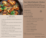 Recipe: Easy  Baked Balsamic Chicken