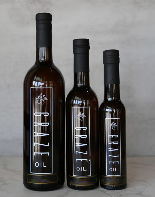Graze Oil - Extra Virgin Olive Oil / EVOO 
Premium Olive Oil Sourced from around the world. Freshest EVOO worldwide