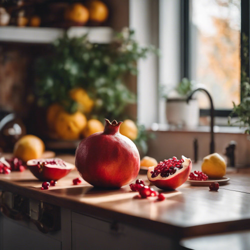 Pomegranate Dark Balsamic barrel aged premium dark Graze Oil. tart, crisp flavor to Juicy California Pomegranates and Floral Winter Quince. It’s made from authentic white balsamic condimento, aged for up to 12 years in Modena, Italy.
