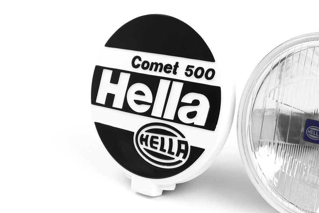 Hella Comet 500 spotlight set of 2 with bulb and cap