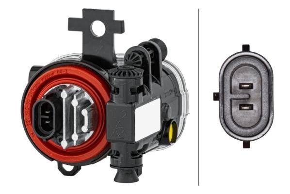 Front fog light left black LED Renault Clio MK5 19- OEM Hella