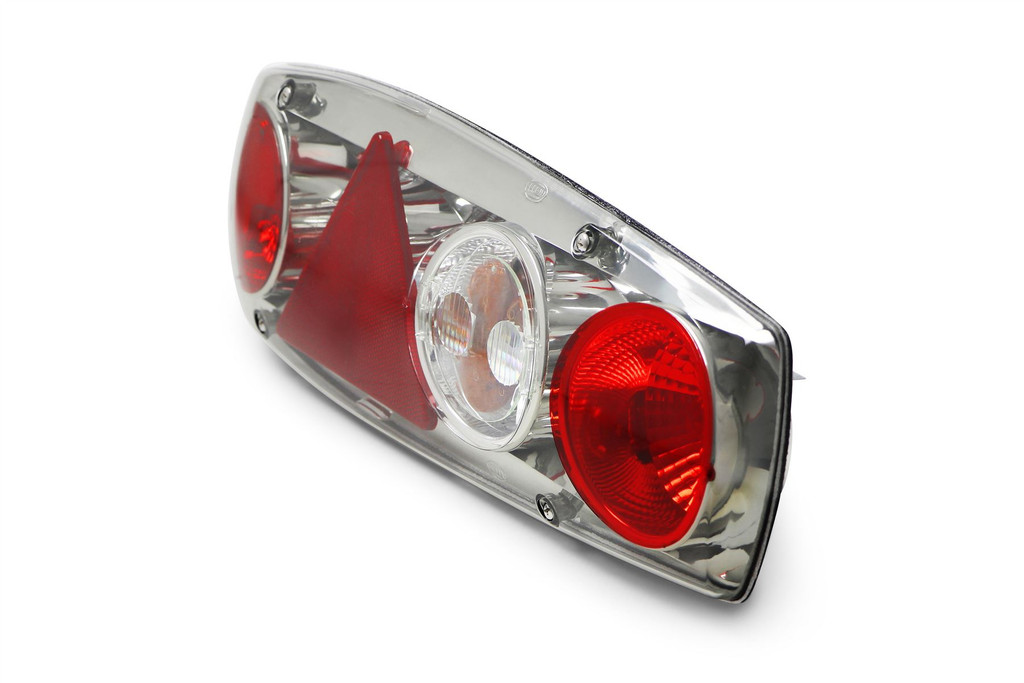 Rear light left smoked triangular reflector Hella Caraluna Coachman Pastiche Platinum Knaus Wilk