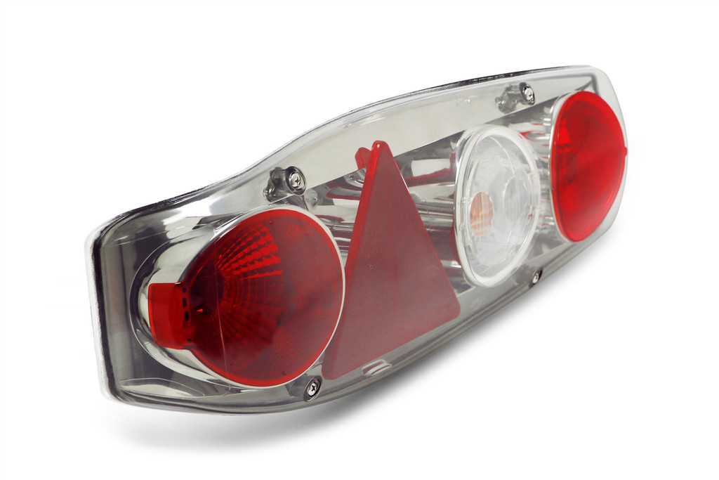 Rear light left smoked triangular reflector Hella Caraluna Swift Chrisma Compass Rallye