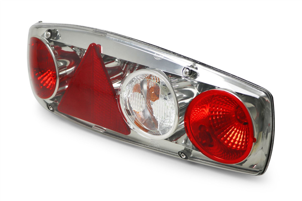 Rear light left smoked triangular reflector Hella Caraluna Swift Conqueror Challenger Fairway