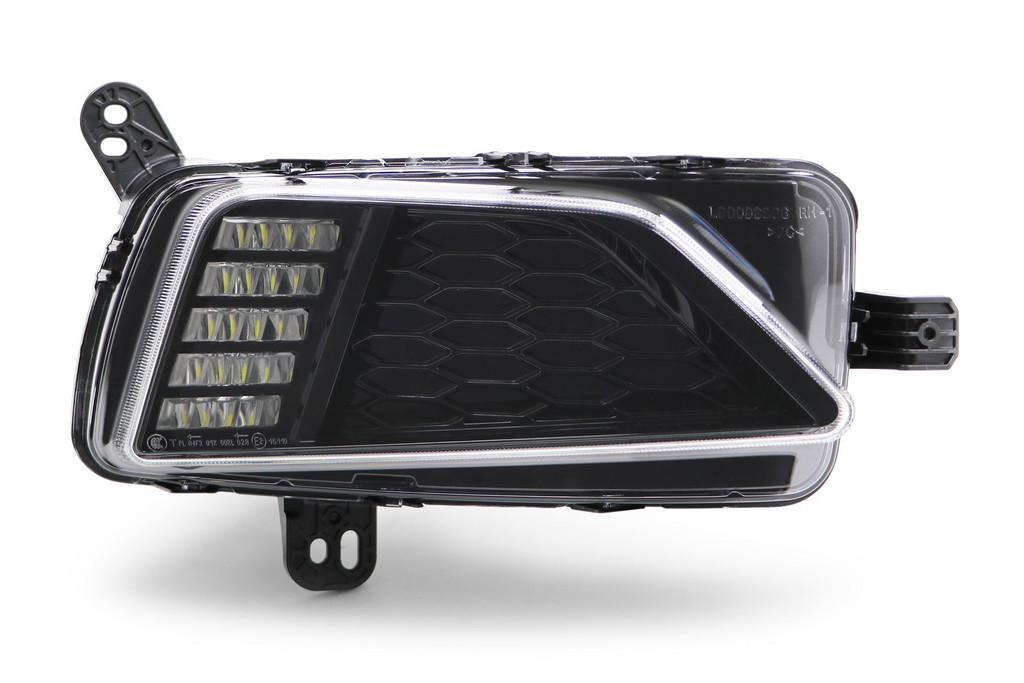 Daytime running light right black Volkswagen Polo 18-