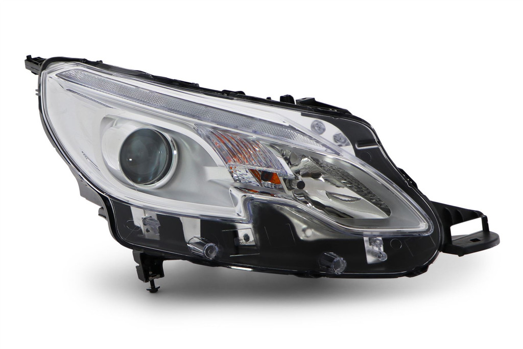 Headlight right chrome LED Peugeot 2008 13-16
