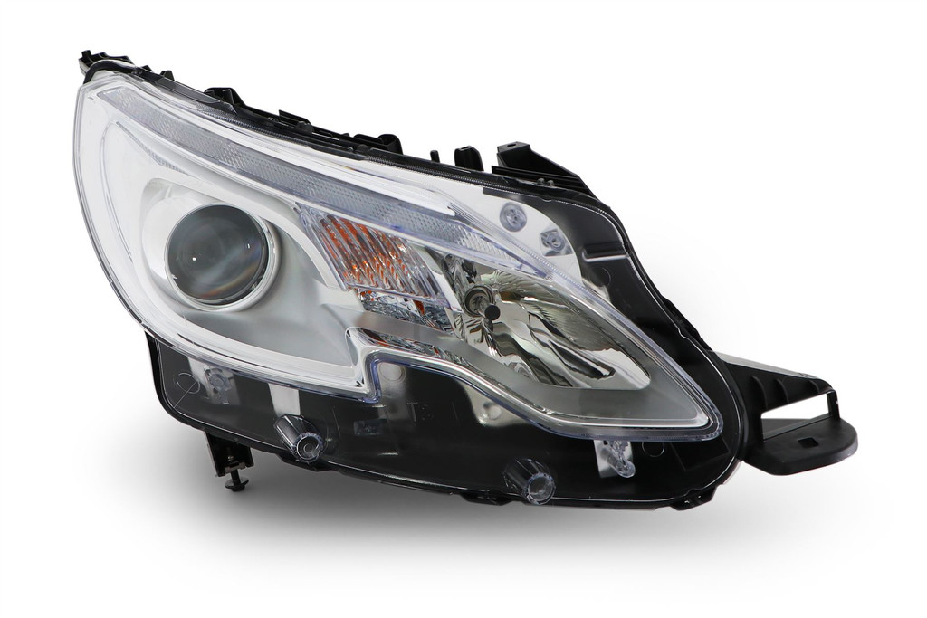 Headlight right chrome LED Peugeot 2008 13-16