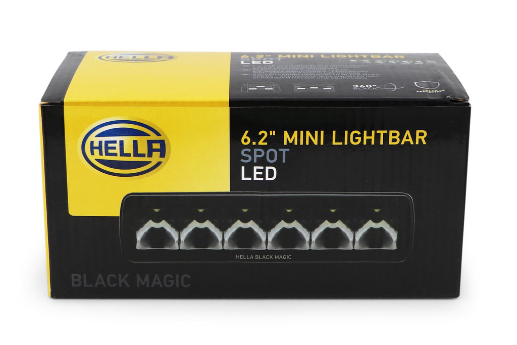 Spot Light LED Hella Black Magic Light Bar 12/24 5700K Long distance 