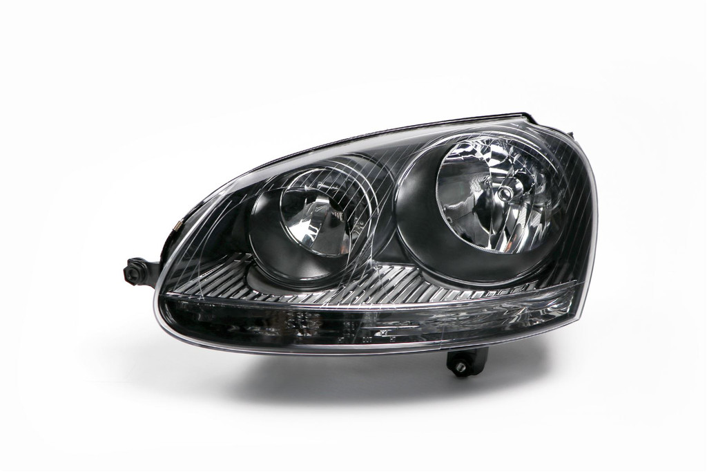 Headlight left black VW Golf MK5 03-07