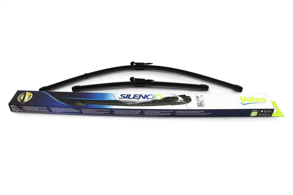 Front Windscreen Wiper Blade Set 26 in (64.5 cm) & 20 in (52 cm) Peugeot 607  99-10 OEM Valeo