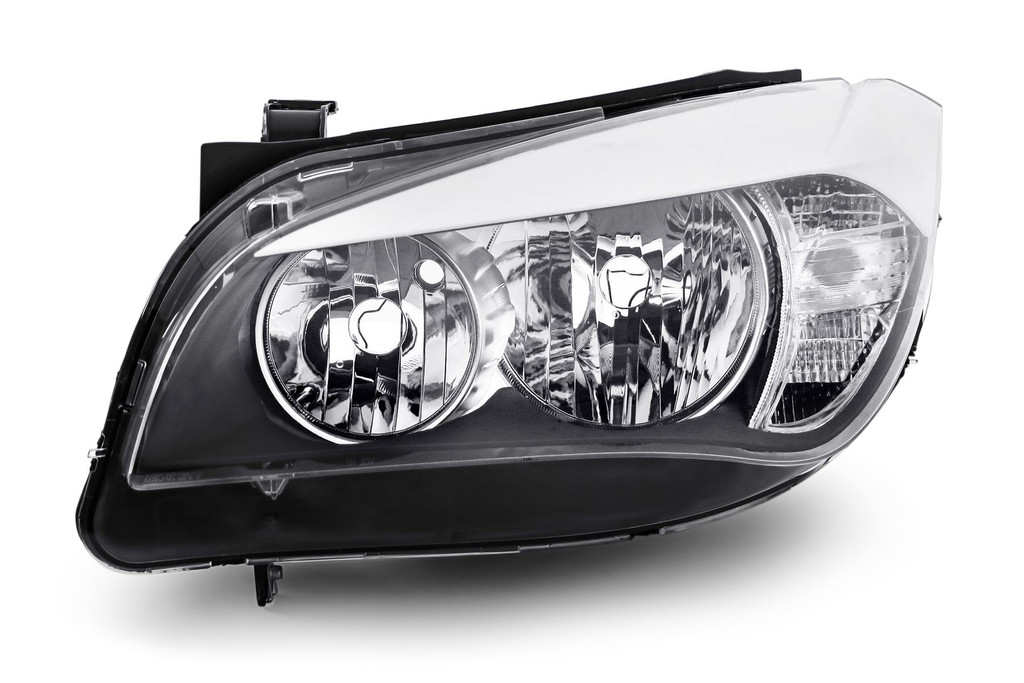 Headlight left halogen white trim BMW X1 E84 09-12 