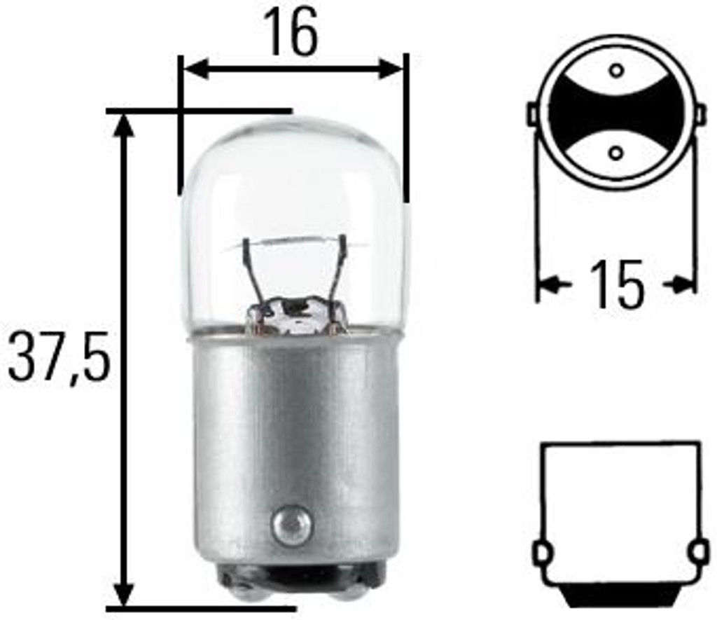 R5W halogen bulb x10 indicator parking light Standard range