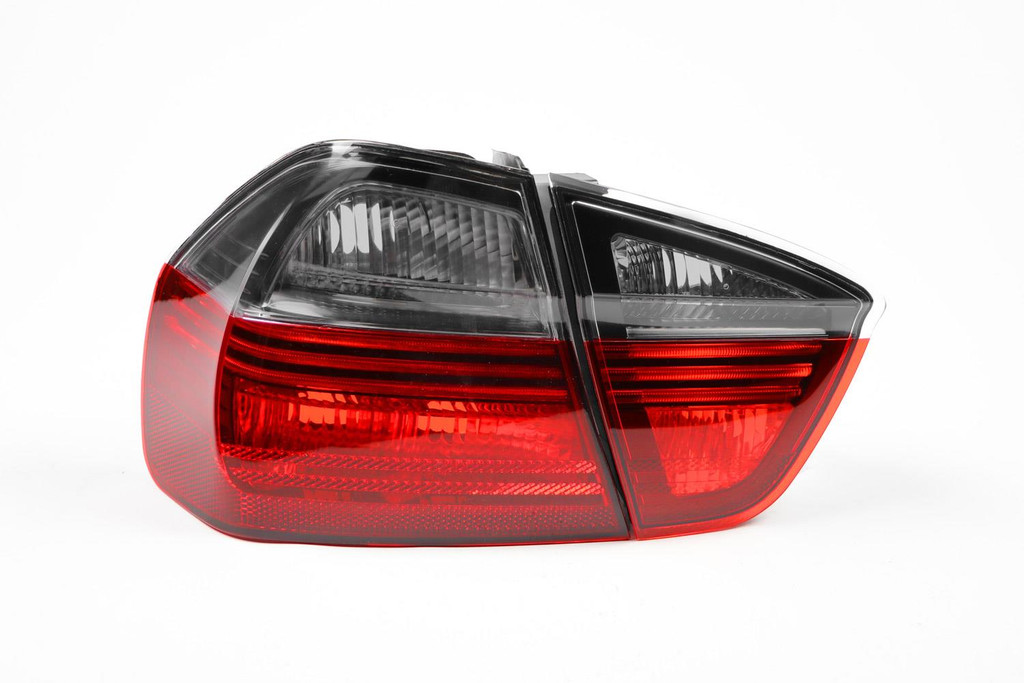 Rear lights set smoked red blackline BMW 3 Series E90 05-08 Saloon