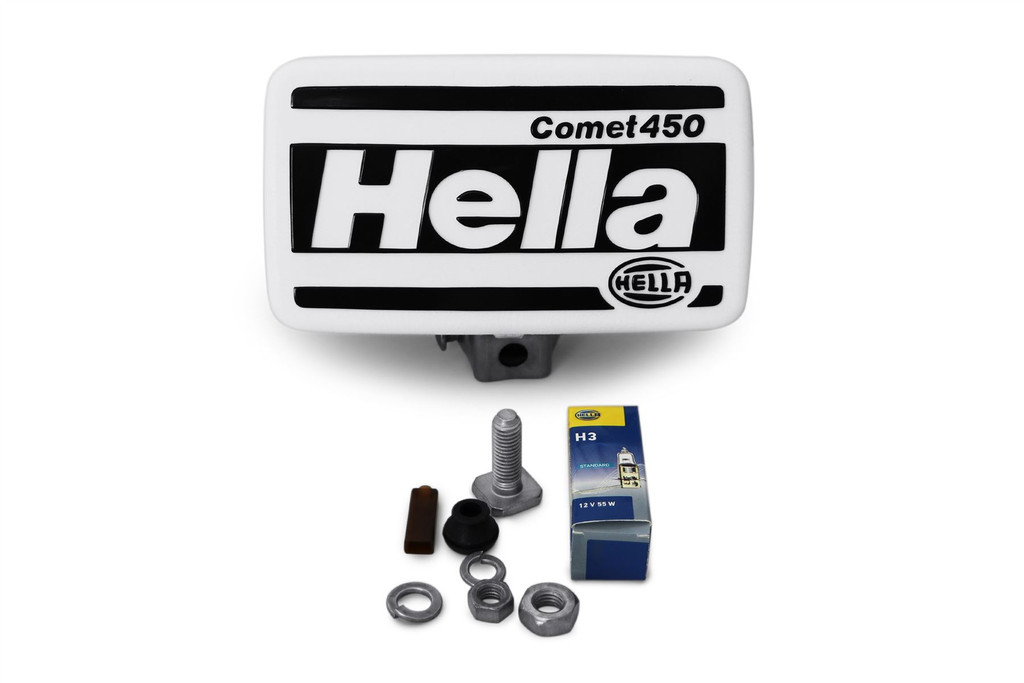 Spot light Hella Comet 450 with bulbs and covers