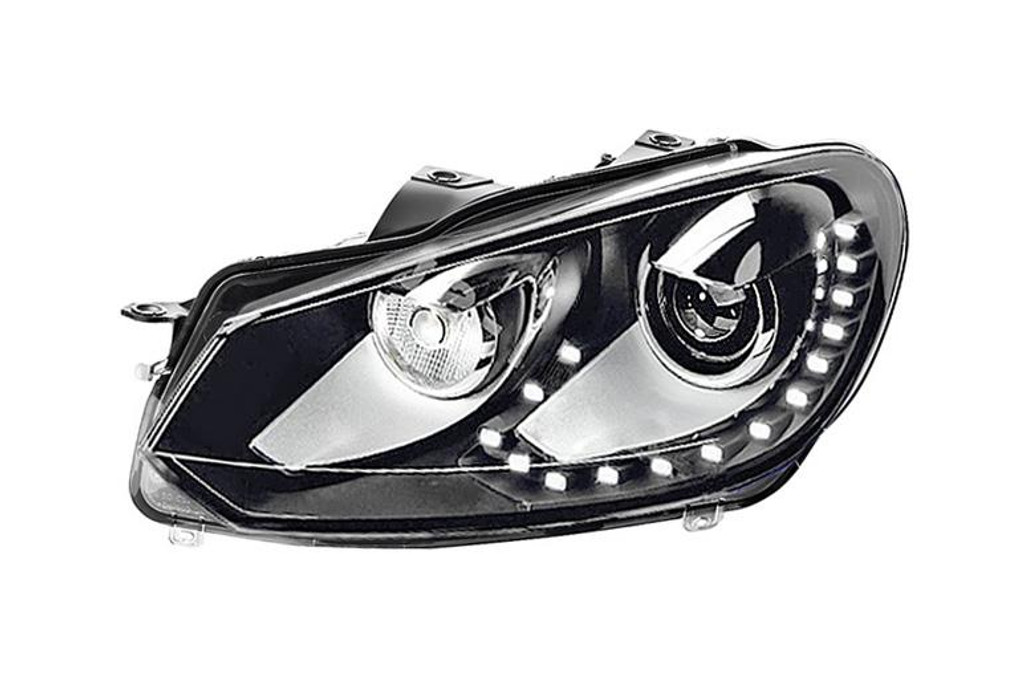 Headlight Bi-xenon with LED cornering left chrome VW Golf MK6 Convertible 11-16