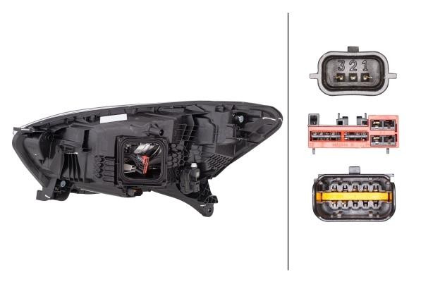 Headlight LED right Renault Captur 17-19