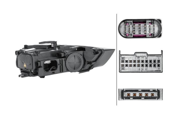 Headlight left Bi-xenon Audi Q3 15-18