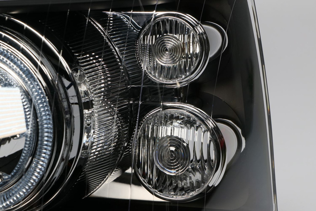 Angel eyes headlights set black VW Transporter T5 Caravelle