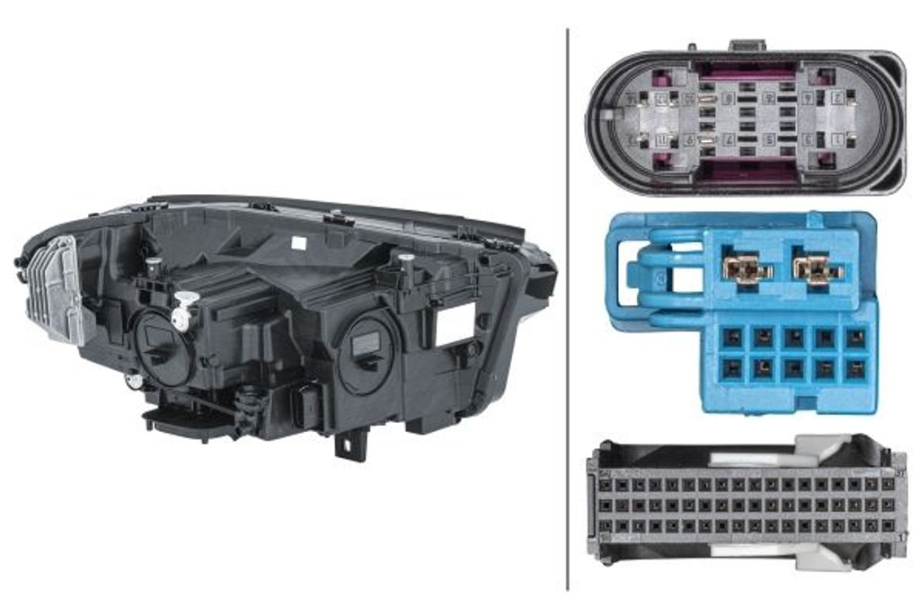 Headlight left LED with cornering Mercedes-Benz GLA 20-