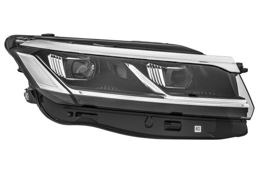 Headlight right black LED with cornering Volkswagen Touareg 18-