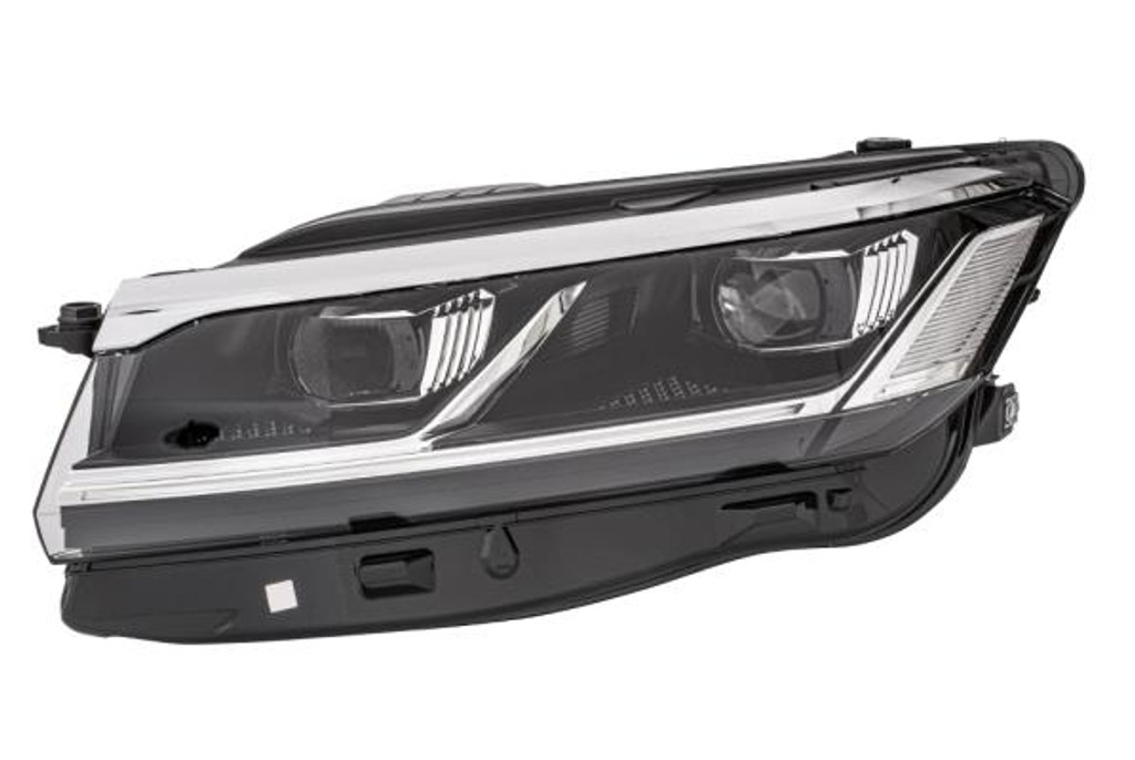 Headlight left black LED with cornering Volkswagen Touareg 18-