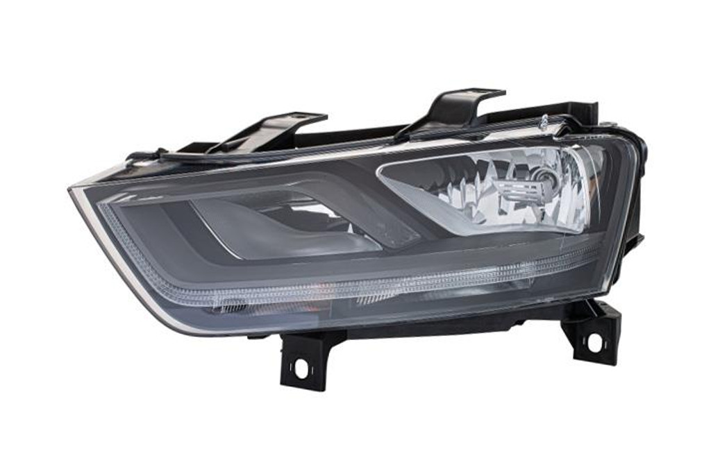 Headlight left black Audi Q3 11-14