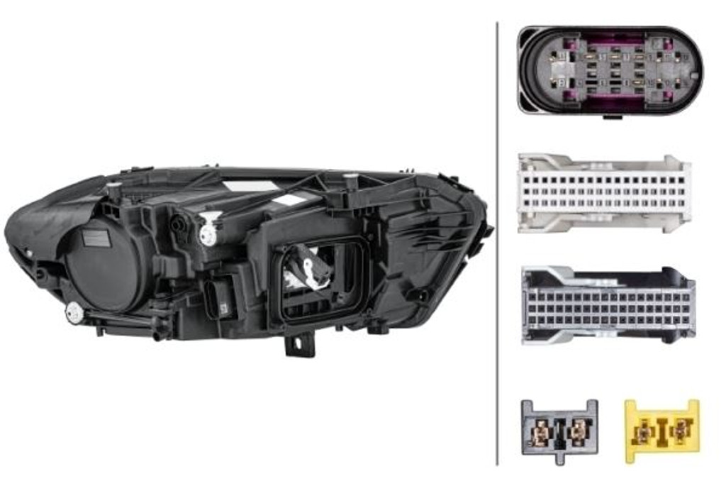 Headlight left black LED adaptive Mercedes-Benz A Class W177 18- 