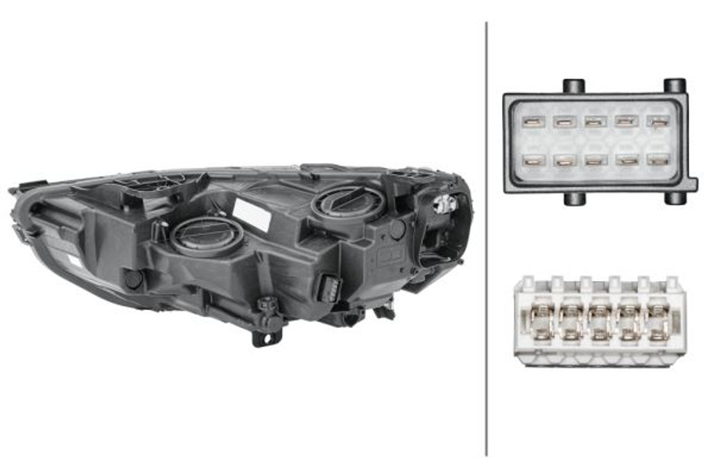 Headlight right black frame Vauxhall Insignia 17-19