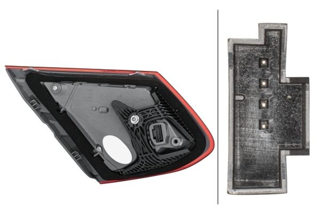 Rear light right inner LED Mercedes-Benz C Class Coupe Convertible 15-18