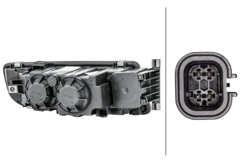 Fog light left chrome with high beam MAN TGS TGX