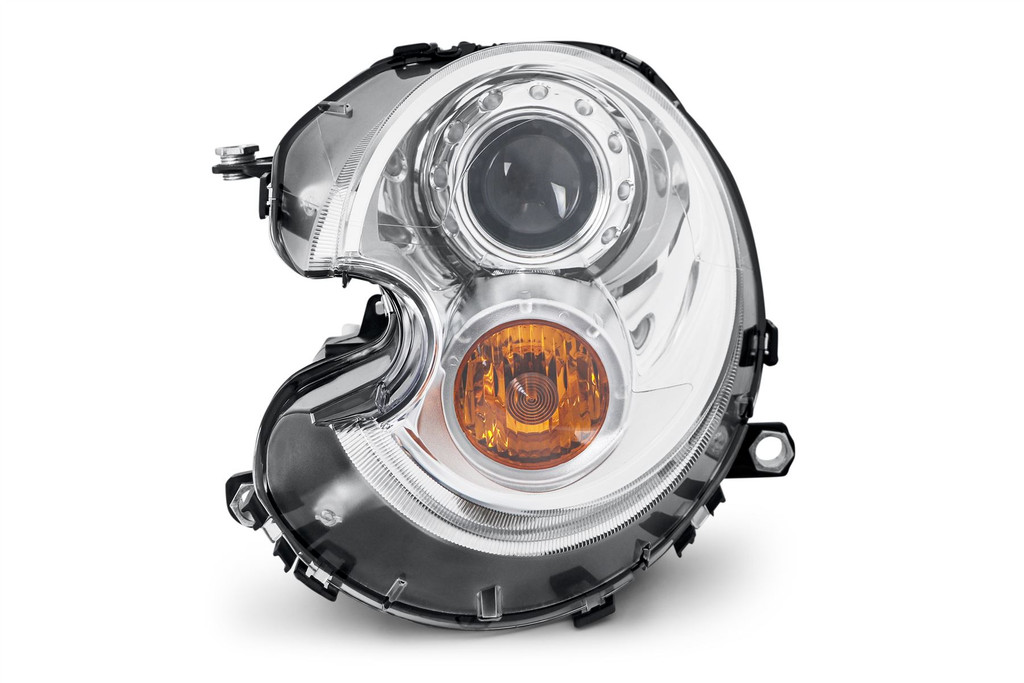 Headlight left chrome orange indicator xenon Mini Cooper One S D 06-14