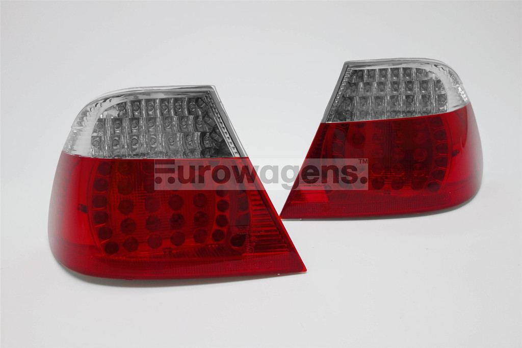 Rear lights set outer clear red LED BMW 3 Series E46 98-03 2 door