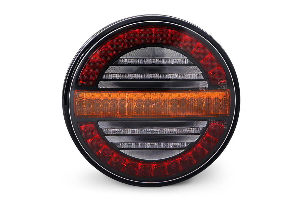 Rear light LED hamburger with dynamic indicator universal